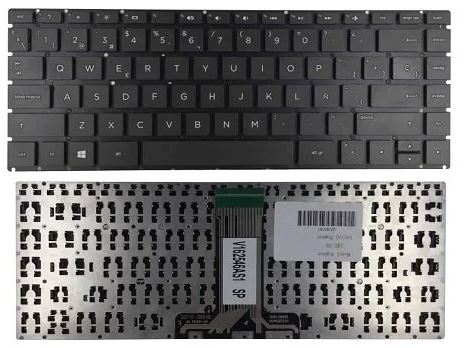 TECLADO HP PAVILION 14-AB 14-AV 14-AL 14-BS 14-BA 14-BK 14-BF 240 G6 245 G6 NEGRO ESPAÑOL (ENTER GRANDE)